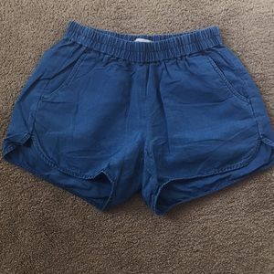 Madewell Size XS Elastic Waist “Denim” Shorts